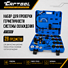 Набор для проверки герметичности системы охлаждения 28 предметов Car-Tool CT-N0133