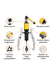 Съёмник гидравлический со встроенным насосом 50 т Car-Tool CT-S0050
