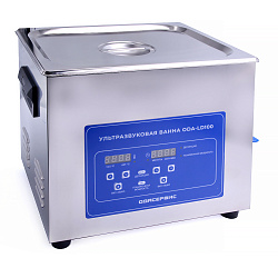 Ультразвуковая ванна с цифровым управлением, функциями подогрева и дегазации, 10 л ОДА Сервис ODA-LD100 - УЗ ванна 10 л с крышкой