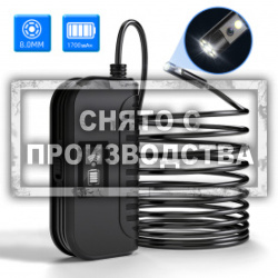 Видеоэндоскоп WIFI, 1Мп, Dual Lens, 1280x720, 5м, 8мм зонд iCartool IC-V100A
