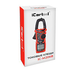 Токовые клещи переменного тока 600A iCartool IC-M206B - Упаковка